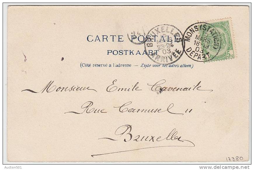 17380g MOULIN - PONT - Wasmes - 1903 - Colfontaine