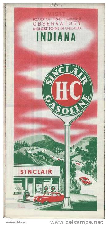 USA/Indiana/Indianapolis / /HC Sinclair Gasoline / 1950          PGC20 - Roadmaps