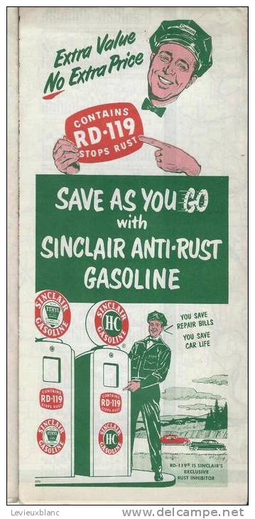 USA/Indiana/Indianapolis / /HC Sinclair Gasoline / 1950          PGC20 - Cartes Routières