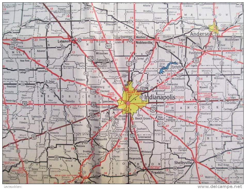 USA/Indiana/Indianapolis / /HC Sinclair Gasoline / 1950          PGC20 - Roadmaps