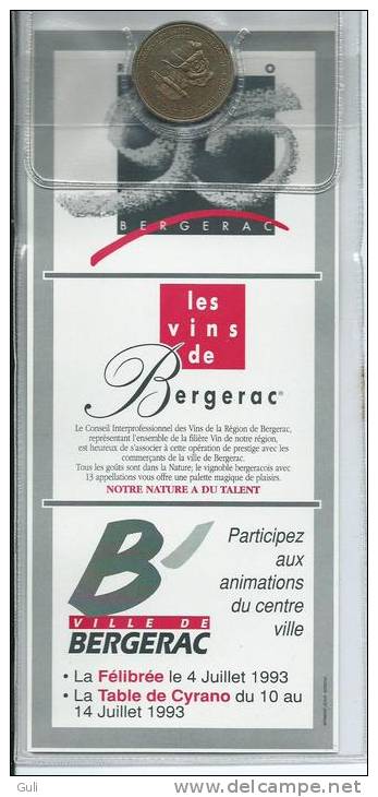 Monnaie  ECU De BERGERAC (blister D' Origine)- ECU Numéroté 3265 (année 1993) -Semaine De L'Ecu De Bergerac - Euros Des Villes