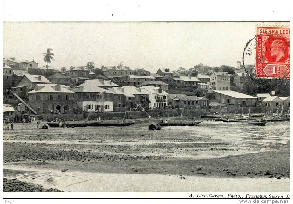 CPA ( AFRIQUE ) SIERRA LEONE View From Susans  Bay  Freetown - Sierra Leone