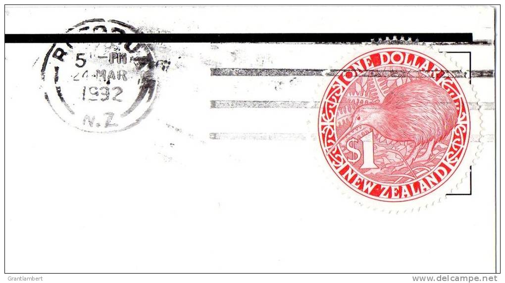Rotorua Multiview, New Zealand - Visa, Posted To Australia 1992, Kiwi Stamp - 17.5 X 10 Cm - New Zealand