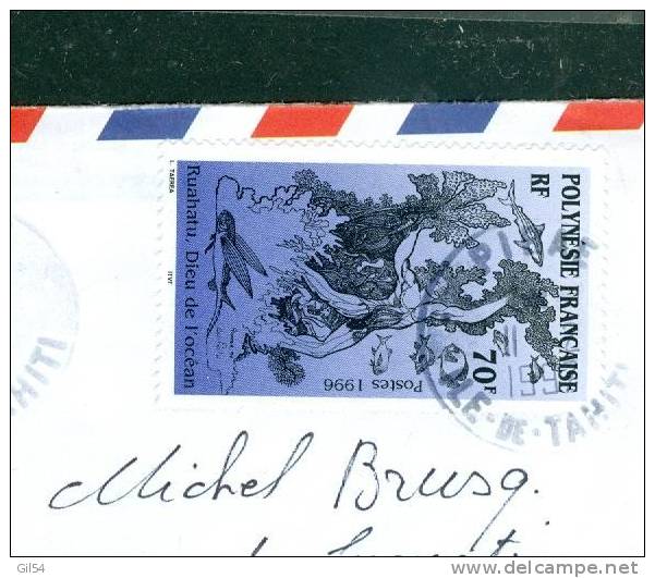 Lettre De Tahiti Oblitéré Piraé En 1997 - Ax5519 - Andere & Zonder Classificatie