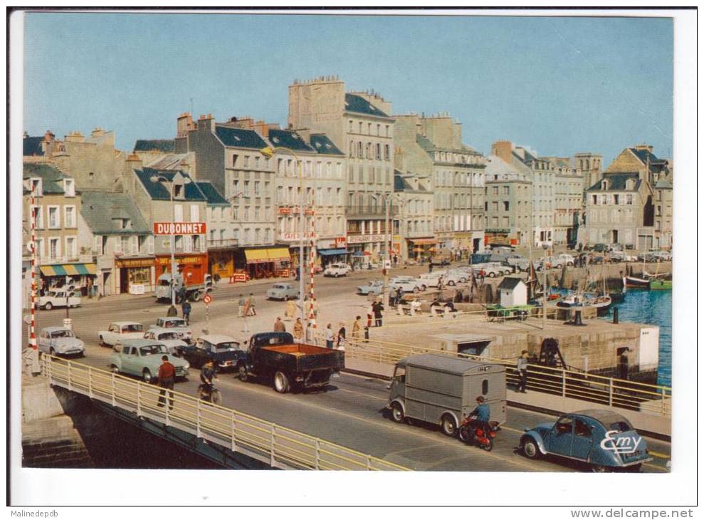 CP N° H 42 - CHERBOURG - Le Nouveau Pont Tournant Et Le Quai De Caligny - Voitures Anciennes : Tube Citroen - DS - Dauph - Sonstige & Ohne Zuordnung