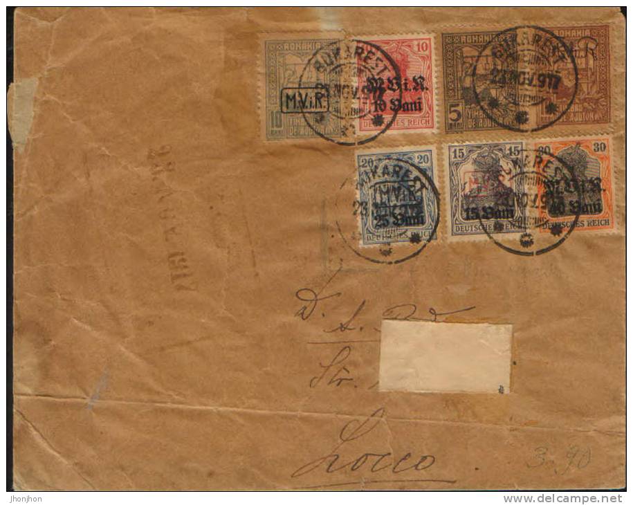 Romania-Envelope Censored Circulated In 1917-German Occupation In Romania - Lettres 1ère Guerre Mondiale