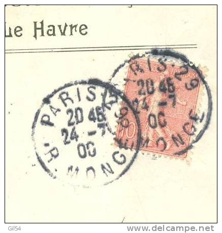 Yvert N° 129 SUR LETTRE Oblitéré  Paris 29 Rue Monge En Juillet 190?  - AX5529 - Cartas & Documentos