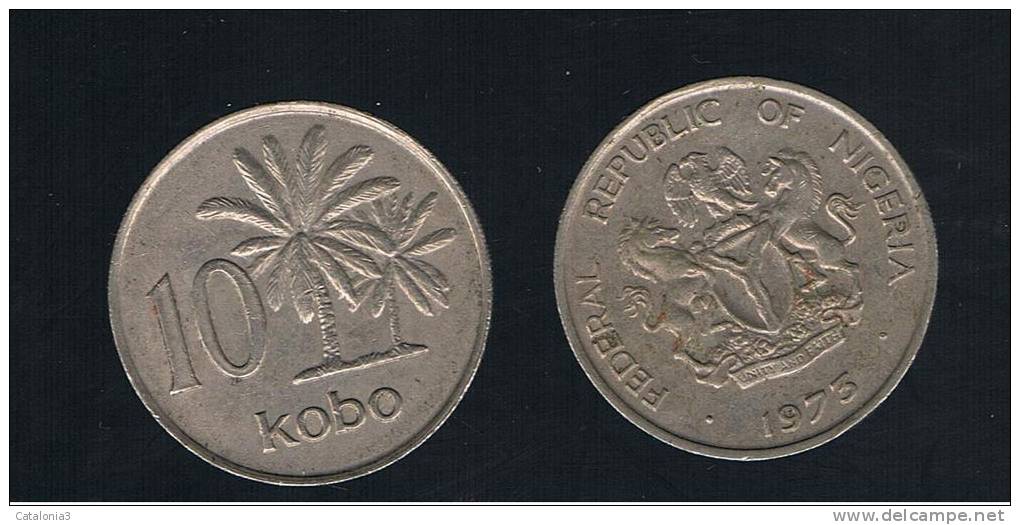 NIGERIA -  10 Kobo  1973  KM10 - Nigeria