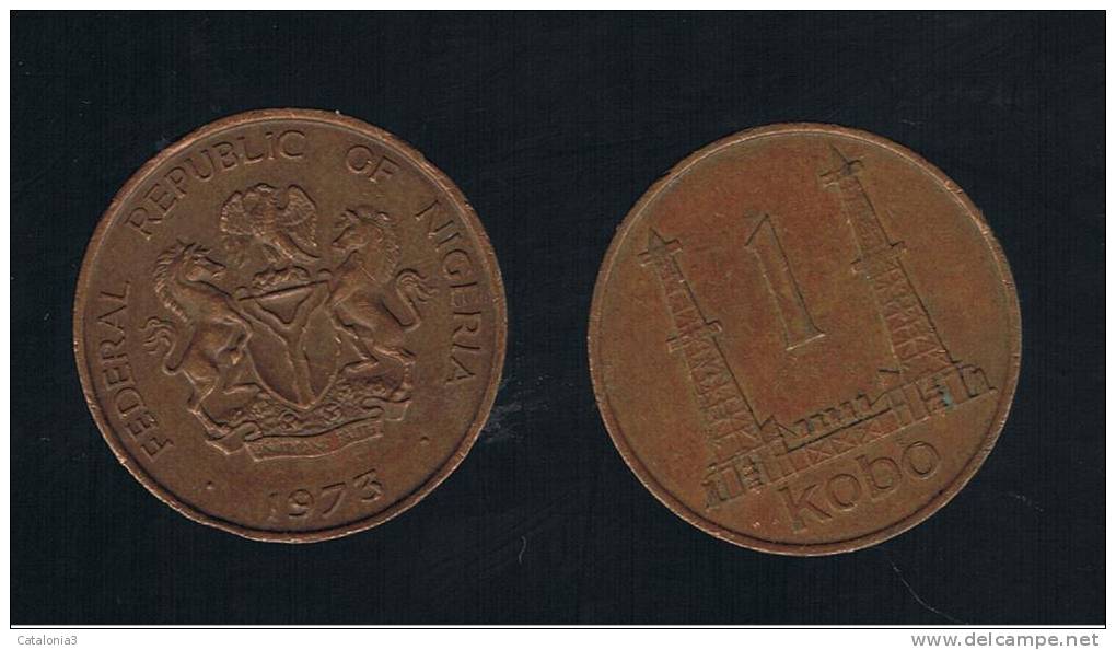 NIGERIA -  1  Kobo  1973  KM8 - Nigeria