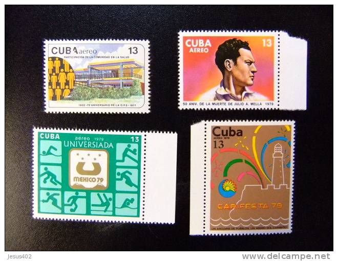 CUBA    1979          CUATRO SELLOS       Aereos    270 / 311 / 314 / 316   (*) - Aéreo