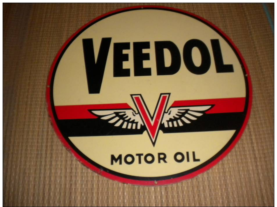 Plaque En Tôle       Veedol   "Motor Oil" - Autres & Non Classés