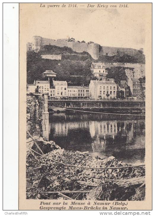 CARTE ALLEMANDE NAMUR PONT DETRUIT - Série Weltkrieg 1914 Nr 29 - Langemark-Pölkapelle