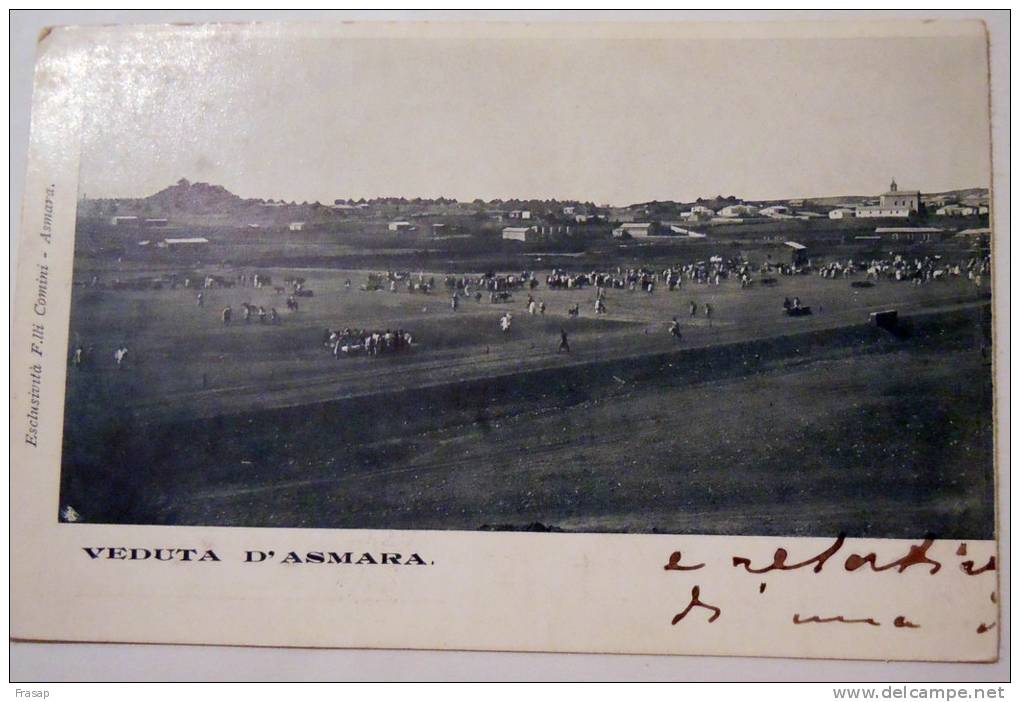 CARTOLINA ERITREA  - ASMARA VEDUTA 1903 - Ethiopie