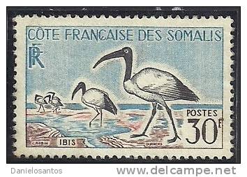 French Somali Coast 1960  Birds Aves Oiseaux Vegels - Sacred Ibis -Threskiornis Aethiopicus MNH - Storchenvögel