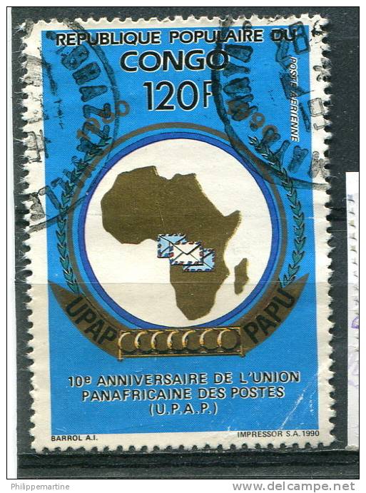 Congo 1991 - Poste Aérienne YT 406 (o) Sur Fragment - Oblitérés
