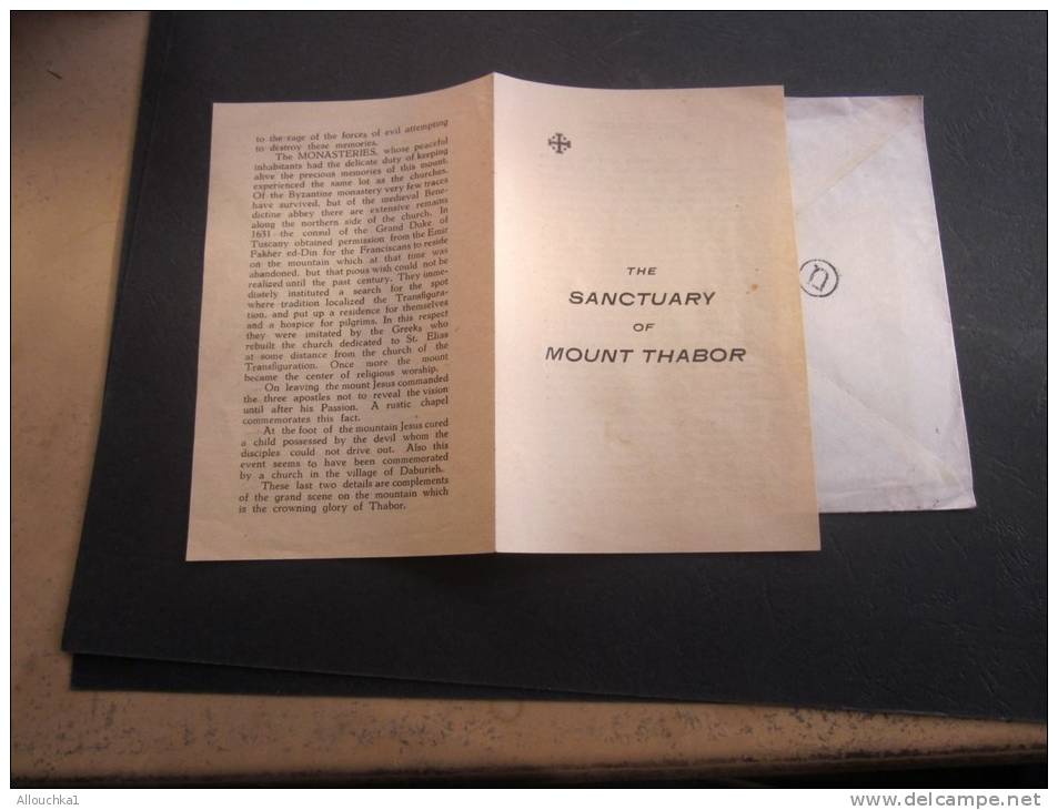 Israël :MONTE THABOR Basilique De La Transfiguration AFFULA +document+ Icône:Religion Chrétienne :15/12/1960—>Berlin DDR - Cartas & Documentos