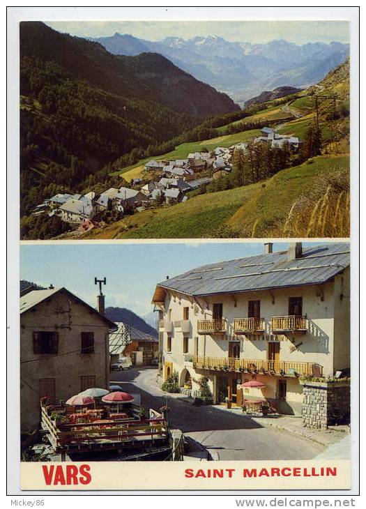 VARS--SAINT MARCELLIN--Vue Générale Et Massif Du Pelvoux--Le Paneyron-cpm N° 367 éd Cellard--cachet Col De Vars - Autres & Non Classés