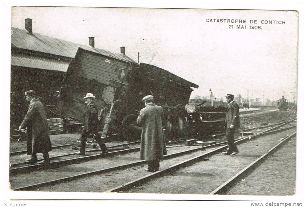 Postkaart / Carte Postale "Kontich / Contich - Catastrophe 21 Mai 1908" - Kontich