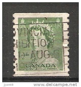 Canada  1953  Queen Elizabeth II  (o) 2c - Coil Stamps