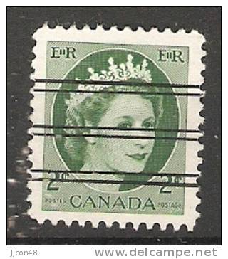 Canada  1954-62  Queen Elizabeth II (o) 2c - Preobliterati