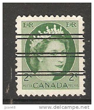 Canada  1954-62  Queen Elizabeth II (o) 2c - Vorausentwertungen