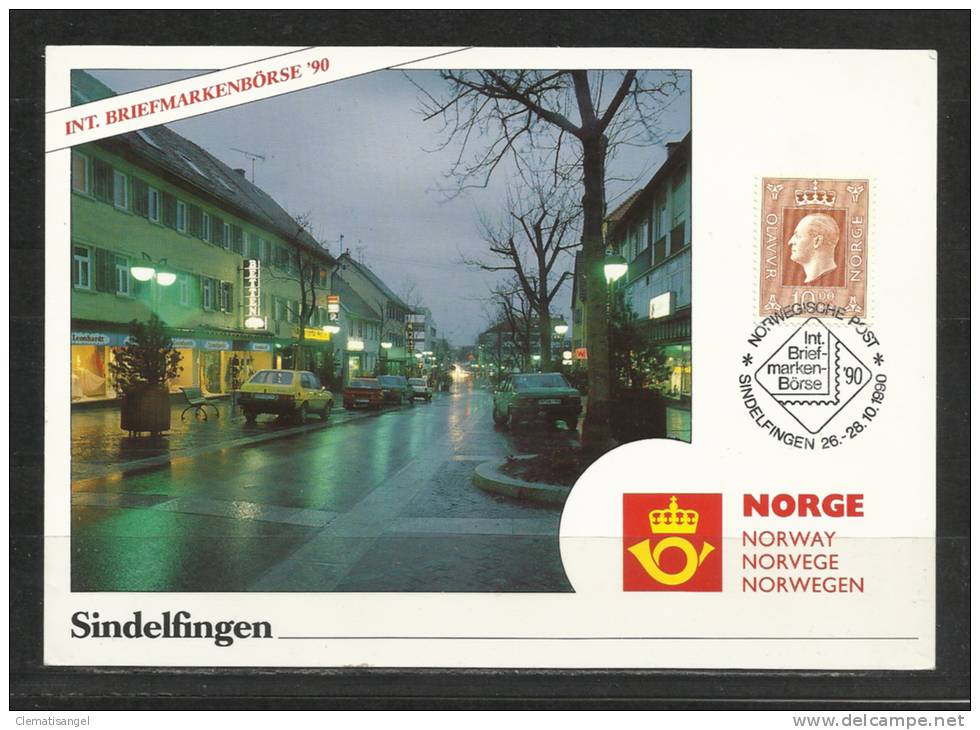 TOP!! SINDELFINGEN * INTERNATIONALE BRIEFMARKENBÖRSE 1990 * NORWEGEN 10 KRONEN **!! - Sindelfingen