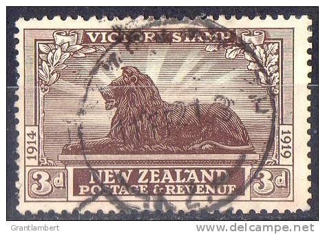 New Zealand 1920 Victory 3d Lion Used - SG 456 - - Used Stamps