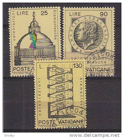 Z1803 - VATICANO SASSONE N°515/17 - VATICAN Yv N°533/35 - Usati