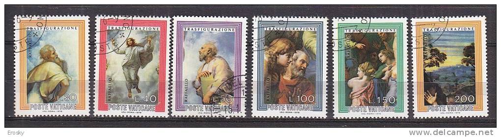 Z1857 - VATICANO SASSONE N°598/603 - VATICAN Yv N°616/21 - Used Stamps