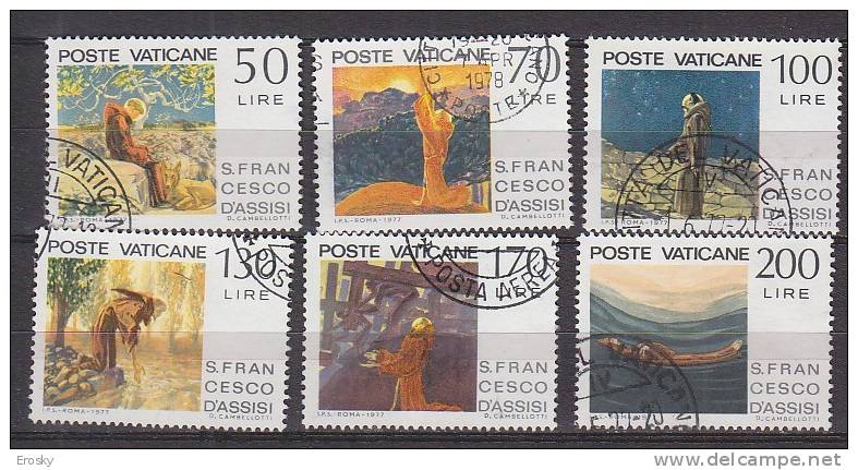 Z1866 - VATICANO SASSONE N°610/15 - VATICAN Yv N°628/33 - Used Stamps