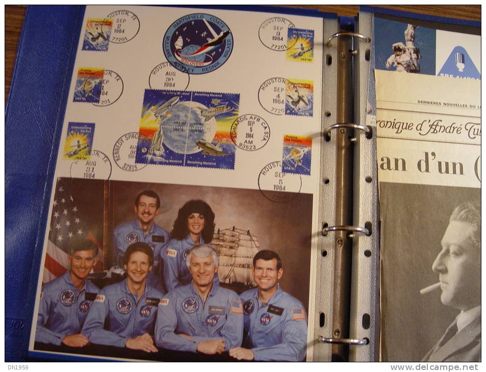 KENNEDY SPACE CENTER COSMOS NASA CHALLENGER COLUMBIA HOUSTON CONSEIL DE L'EUROPE env 35 DOCUMENTS + PRESSE