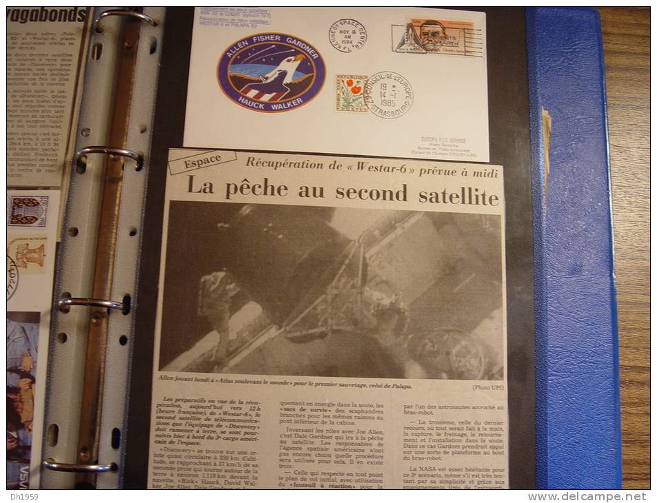 KENNEDY SPACE CENTER COSMOS NASA CHALLENGER COLUMBIA HOUSTON CONSEIL DE L'EUROPE env 35 DOCUMENTS + PRESSE