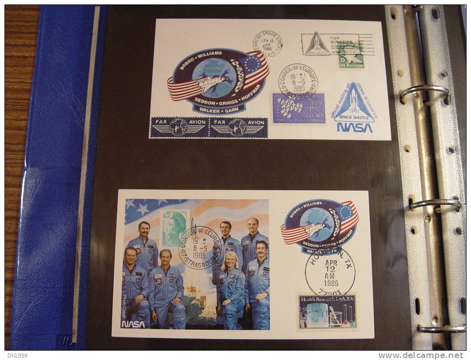 KENNEDY SPACE CENTER COSMOS NASA CHALLENGER COLUMBIA HOUSTON CONSEIL DE L'EUROPE env 35 DOCUMENTS + PRESSE