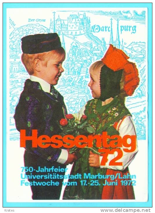 Postcard - Hessen 1972     (V 16903) - Marburg