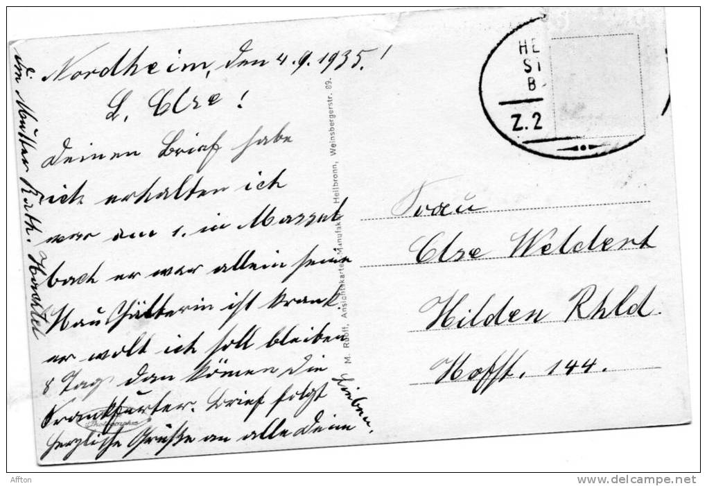 Heilbronn A Neckar Old Postcard - Heilbronn