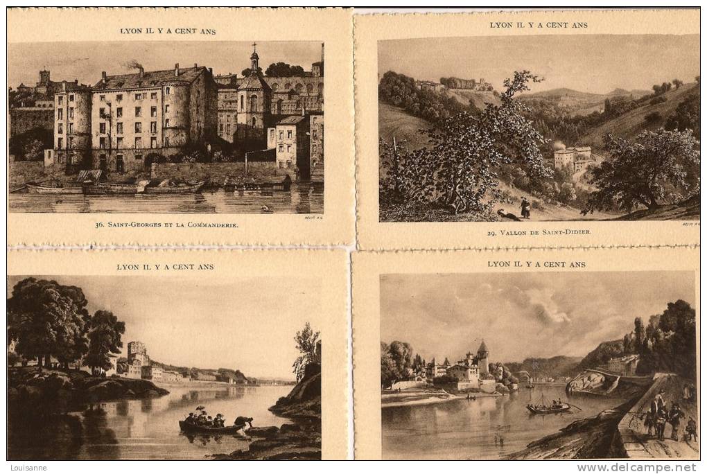 - 19 CP DE  LYON IL Y A 100 ANS - 5 - 99 Cartes