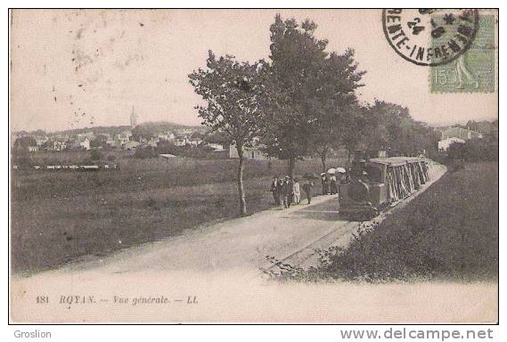 ROYAN 181 VUE GENERALE  (TRAMWAY ) 1924 - Royan