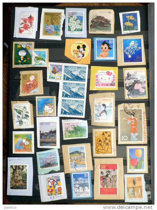 Japan - Japon - Mixed Selection Of Used Stamps On Paper - Various Years - Lot 54 - Collezioni & Lotti