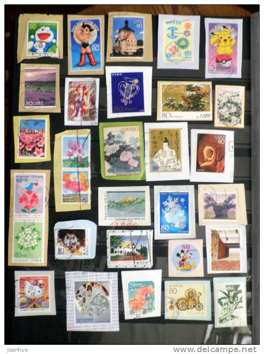 Japan - Japon - Mixed Selection Of Used Stamps On Paper - Various Years - Lot 57 - Collezioni & Lotti