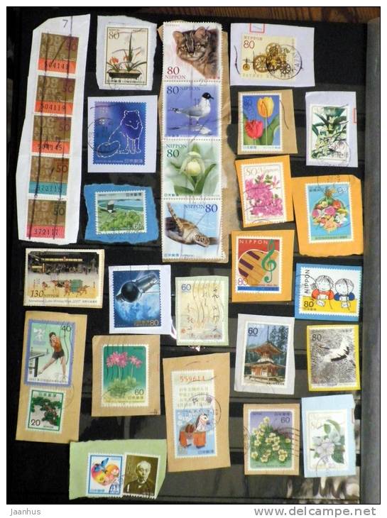 Japan - Japon - Mixed Selection Of Used Stamps On Paper - Various Years - Lot 61 - Collections, Lots & Séries