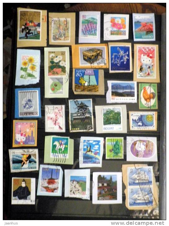 Japan - Japon - Mixed Selection Of Used Stamps On Paper - Various Years - Lot 63 - Collections, Lots & Séries