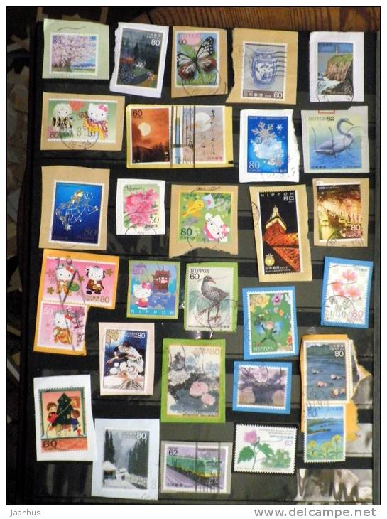 Japan - Japon - Mixed Selection Of Used Stamps On Paper - Various Years - Lot 73 - Collezioni & Lotti