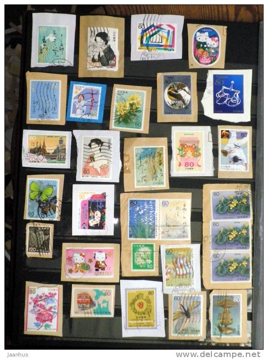 Japan - Japon - Mixed Selection Of Used Stamps On Paper - Various Years - Lot 74 - Collezioni & Lotti