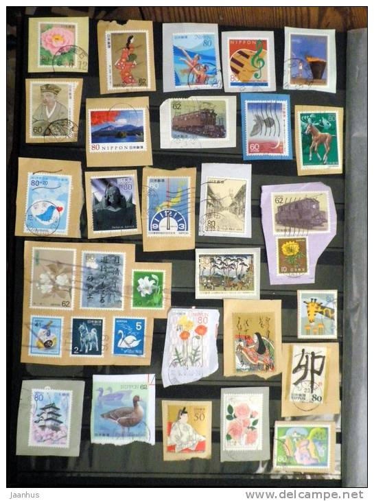 Japan - Japon - Mixed Selection Of Used Stamps On Paper - Various Years - Lot 75 - Collezioni & Lotti