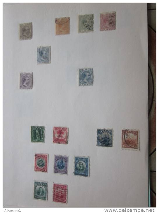 Amérique latine,Argentina, Bolivie,Colombie,Cuba,Dominique,Equateur:Timbres oblitérés S Feuille Album Collection C/576 €