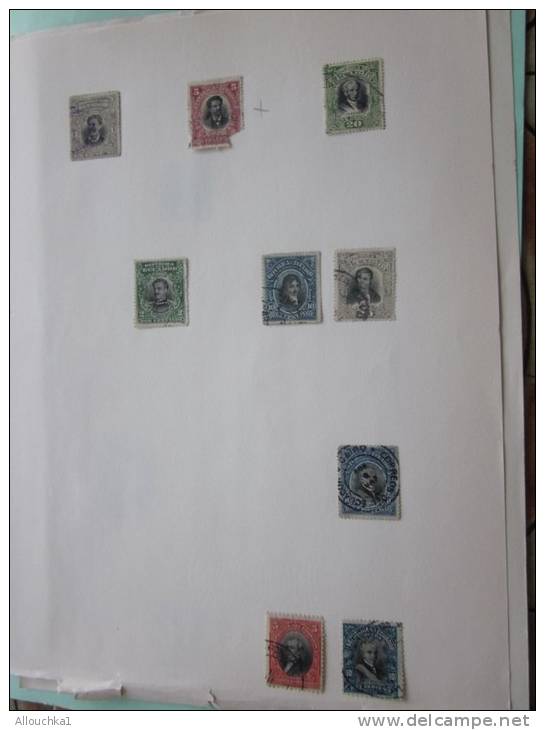 Amérique latine,Argentina, Bolivie,Colombie,Cuba,Dominique,Equateur:Timbres oblitérés S Feuille Album Collection C/576 €