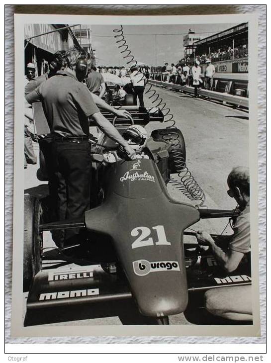 Formule I - Photo  De Mauro BALDI  - 1984 - Equipe Spirit Hart - Autosport - F1