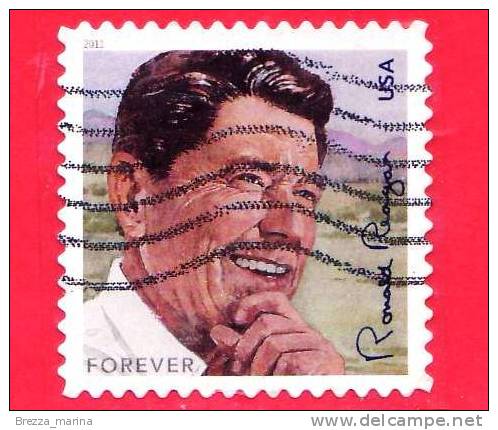 U.S. - USA - STATI UNITI - USATO - 2011 - Ronald Reagan  - (Forever) - Used Stamps