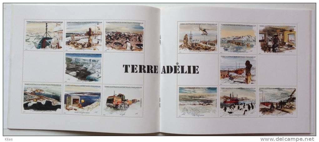 FRENCH ANTARCTIC TERRITORY VIEWS 2 X 14 IN BOOKLET - Boekjes