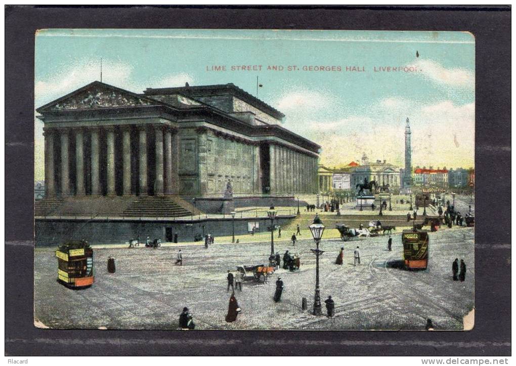 36590    Regno  Unito,    Lime   Street  And  St.  Georges Hall  -  Liverpool,  NV - Liverpool
